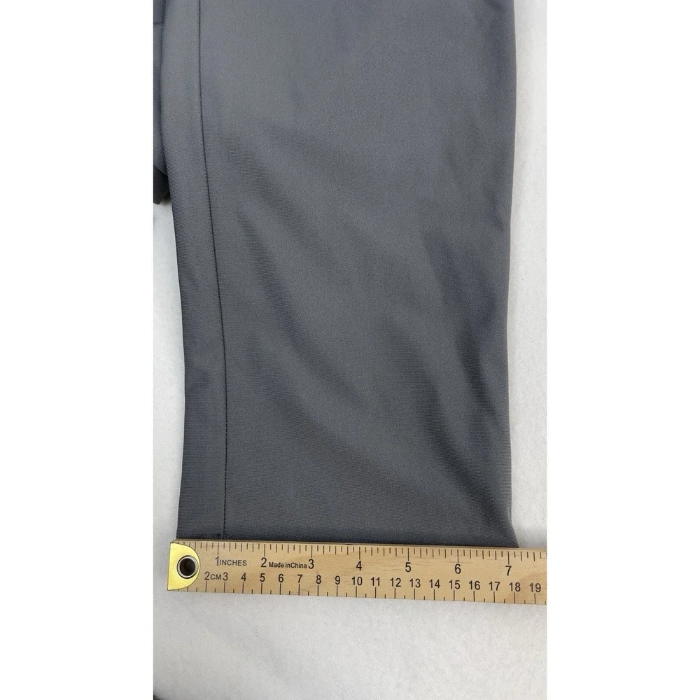 Hickey Freeman Chino Pants Mens 36x31 Gray Straight Stretch Golf Performance